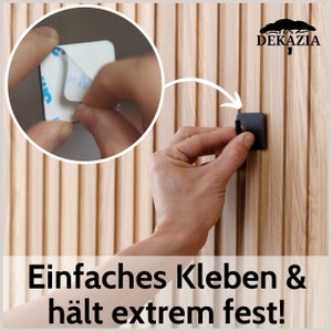 DEKAZIA® Klebehaken Haken selbstklebend Handtuchhaken schwarz Wandhaken schwarz matt Küchenhaken schwarze Haken Kleiderhaken Edelstahl Bild 2