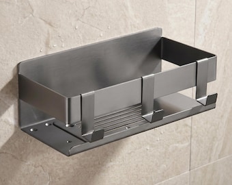 Mensola doccia in acciaio inox DEKAZIA® (non richiede foratura) | Portaoggetti doccia (non richiede foratura) | Cesto doccia (non richiede foratura) | Mensola bagno (non richiede foratura) | Mensola doccia | Porta shampoo
