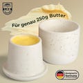 Ceramic Butter Keeper – Soft, Spreadable Butter Without Refrigeration | Butter Dish with Water Seal | No-Fridge Butter Storage