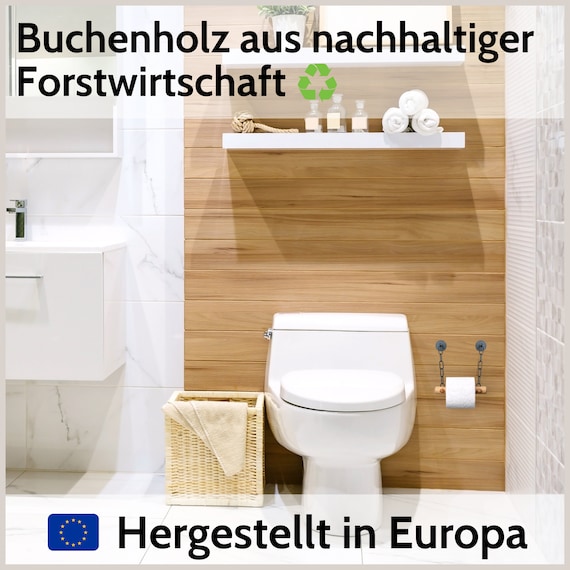 Toilettenpapierhalter Aus Edelstahl, Ohne Bohren – Selbstklebend, Für Fliesen, Glas & Glatte Oberflächen