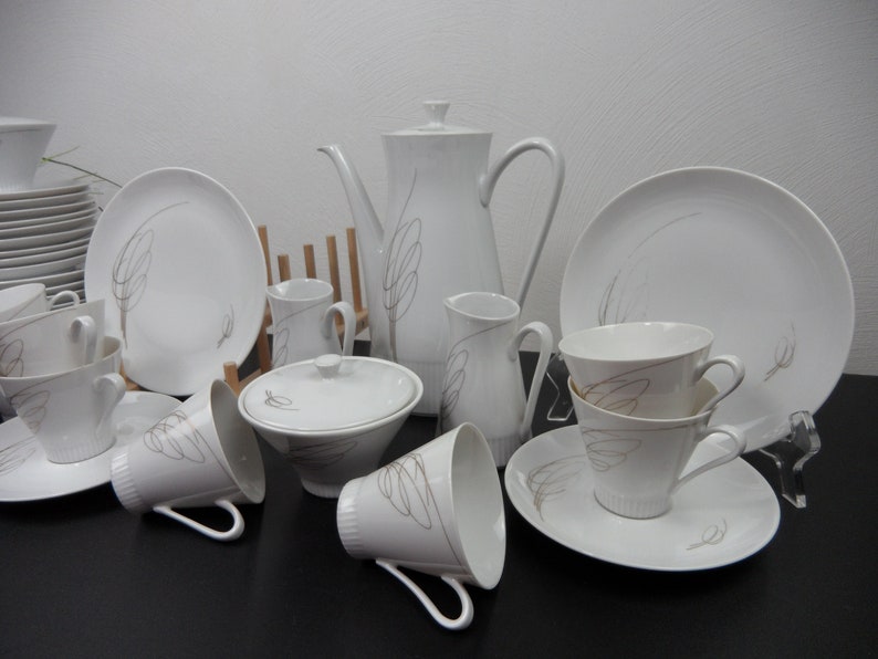 4 People Coffee Service, Coffee Set Milk Jug Sugar Bowl, Shabby Chic