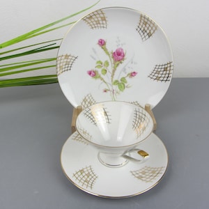 COLLECTOR&#39;S CUP COLLECTOR&#39;S DISH Winterling Röslau, coffee set tea set gold decor, Mid Century porcelain for coffee table, breakfast set elegant
