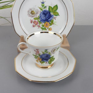 WINTERLING MARKTLEUTHEN COLLECTOR&#39;S CUP, vintage collector&#39;s set with colorful flowers, coffee set, old porcelain, nostalgic tea set, tea cup