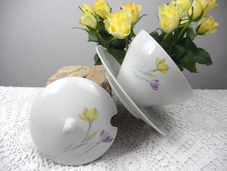 porcelain bowl HUTSCHENREUTHER SAUCIERE with lid old bowl as flower pot sauce pot vintage 60s ARZBERG sauce bowl lid dupert