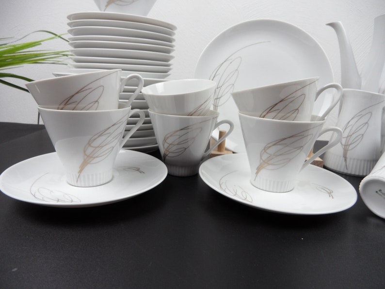 4 People Coffee Service, Coffee Set Milk Jug Sugar Bowl, Shabby Chic