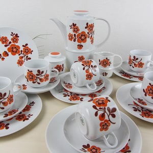Blumenmuster kaffeeservice