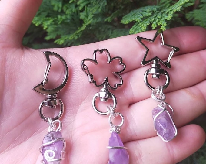 Pet collar crystal charms cat collar charm dog collar charm witch dog witch cat crystal keyring