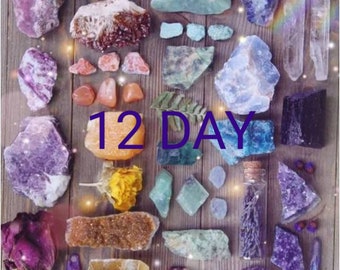 12 day Crystal christmas advent calenders gemstones /Gemstone advent calendar / adult advent/ unique Christmas gifts / advent calendar/ adve