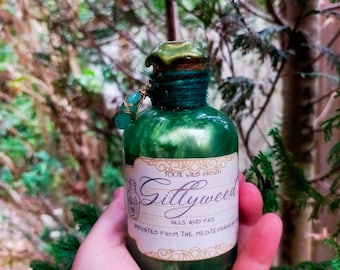 Gillyweed bath oil potion / harry Potter / potion bottle / bath oil / Harry Potter gillyweed / Slytherin/ Gryffindor/ ravenclaw / Hufflepuff