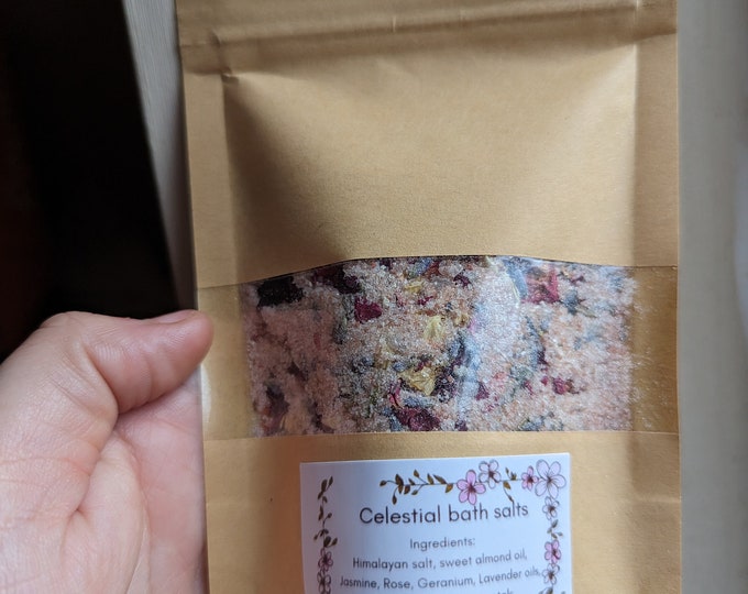 Celestial Goddess ritual bath soak with Geranium, Lavender, jasmine