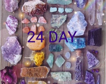 24 day Crystal christmas advent calenders gemstones /Gemstone advent calendar  adult advent/ unique Christmas gifts / advent calendar
