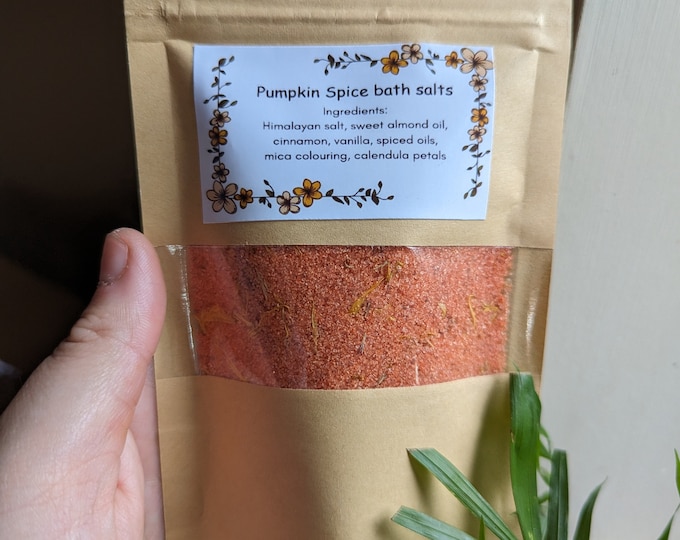 Pumpkin Spice bath salts / pumpkin spice bath/ pumpkin spice / autumn bath salts / cinnamon/