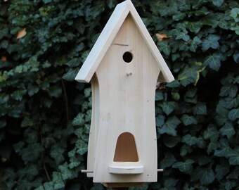 Vogelvilla Vogelfutterhaus natur unbemalt V3.1