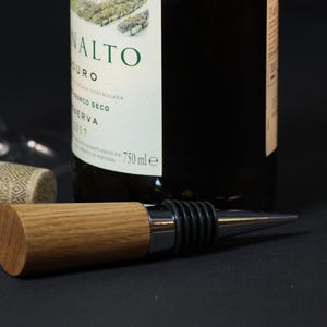 Korek do butelki z drewna dębowego