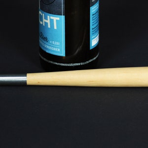 Design bottle opener/cap lifter with alder wood