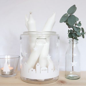 Noël - Set d'autocollants Stickers Sapins Étoiles Maisons DIY