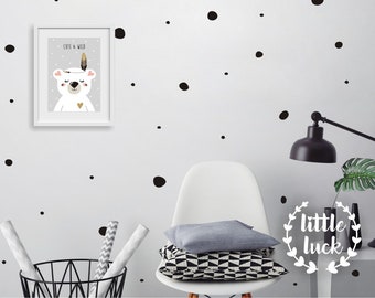 Wall sticker spots / polka dots / confetti / children's room decoration