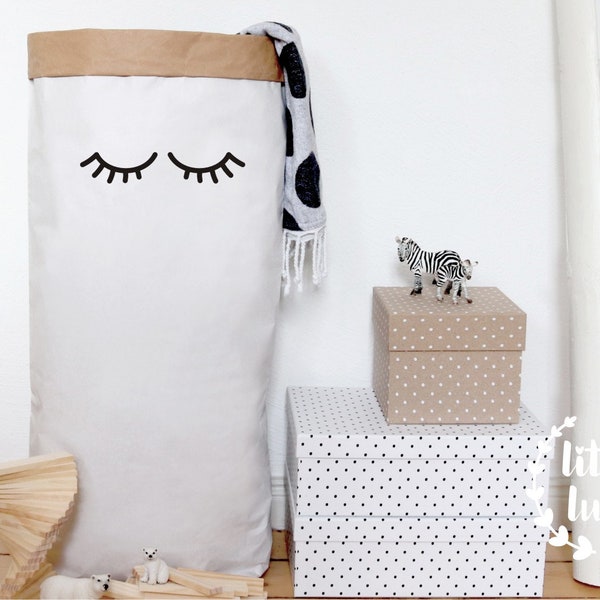 Paperbag Sleepy Eyes / Papiersack XXL / Aufbewahrung Kinderzimmer