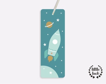 Bookmarks with rockets - motif / enrollment / gift