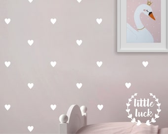 Hearts wall stickers / stickers / 3.5 cm