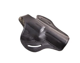 Revolver SW 38 Special 3-4 Barrel Leather OWB Holster Handmade