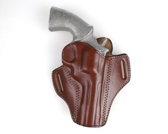 Colt Python 4.25 inch 357 Magnum Leather Open Top Belt Holster