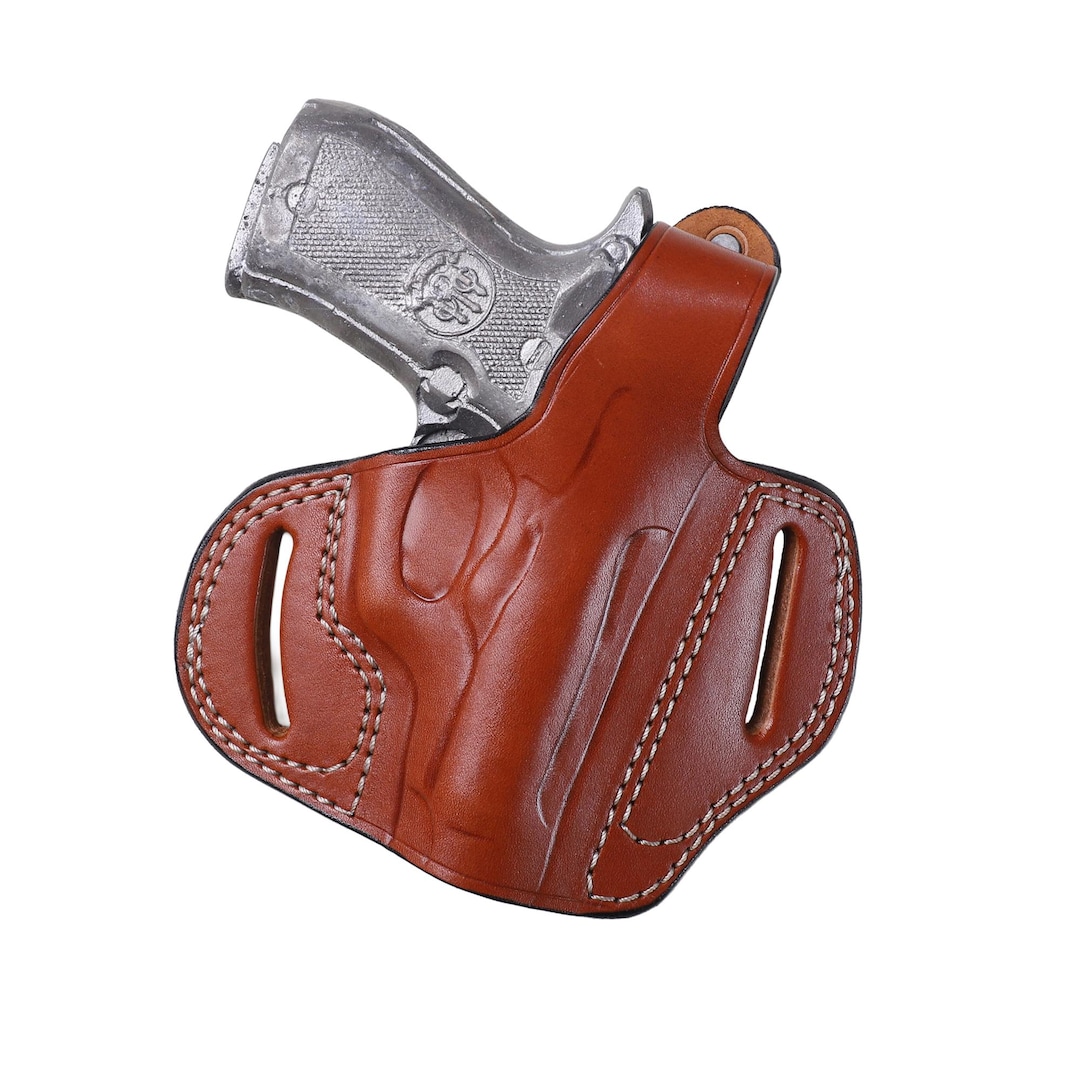 Handmade Leather OWB Holster Fits Beretta 84, 84BB, 84F, 84FS