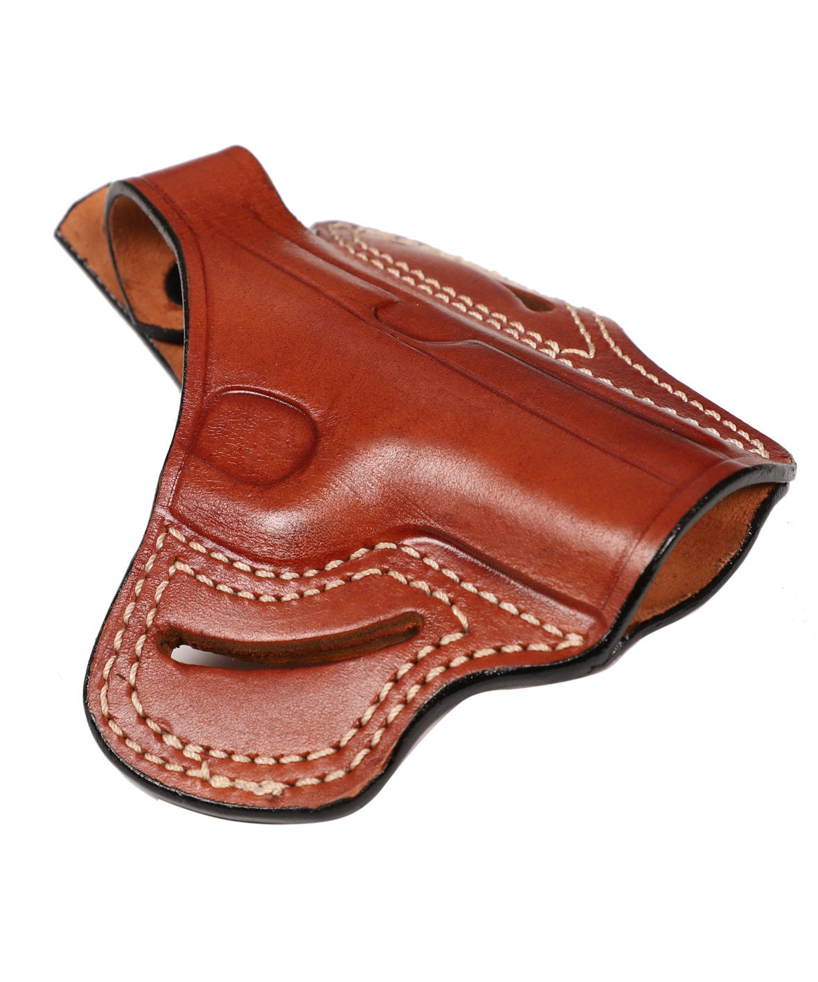 Walther PPK Leather OWB Belt Holster: Handcrafted Cowhide