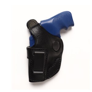 Ruger LCRx 38 SPL Revolver Leather 1.87 inch IWB Concealed Carry Holster Black Left Hand