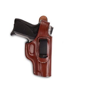 S&W 6906 9mm Leather Holster | Convertible IWB OWB Carry Pistol