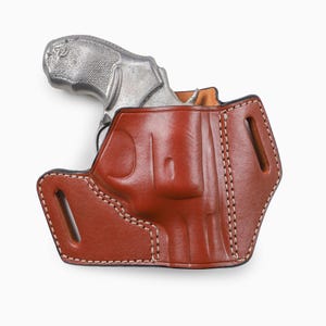 Pusat Holster Taurus 856 Leather OWB Holster - Hand-Molded 2 inch Open Top - .38 Special