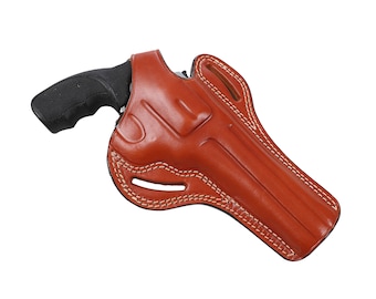 Pusat Holster EAA Windicator 357 MAG Revolver Leather Belt Holster 6 inch