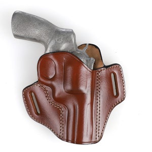 Ruger GP100 Leather Open Top Holster 3 INCH