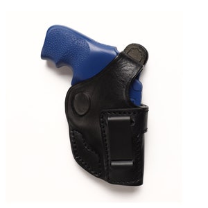 Ruger LCRx 38 SPL Revolver Leather 1.87 inch IWB Concealed Carry Holster Black Right Hand