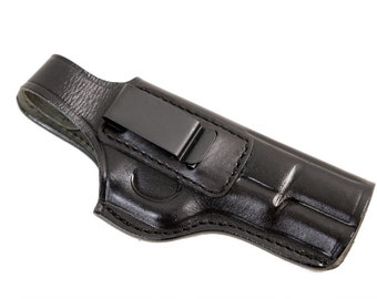 Handgjort läderhölster för Colt 1911 45 ACP – Dold bärbarhet inuti midjebandet