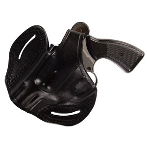 Taurus Model 66 Revolver Leather 2.5 inch OWB Holster Handcrafted