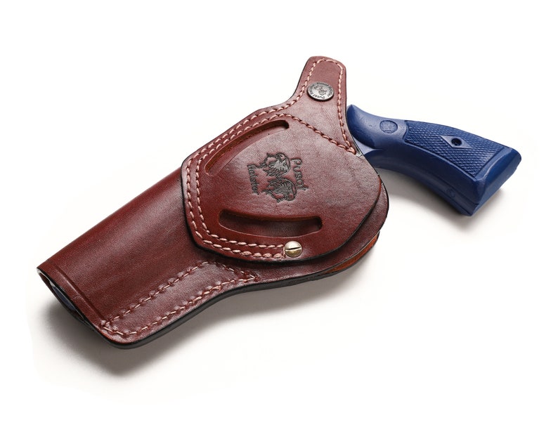 Colt King Cobra 4.25 inch Revolver Leather Cross Draw Holster