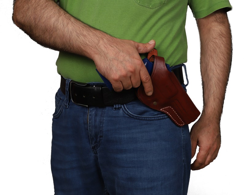 Colt King Cobra 4.25 inch Revolver Leather Cross Draw Holster