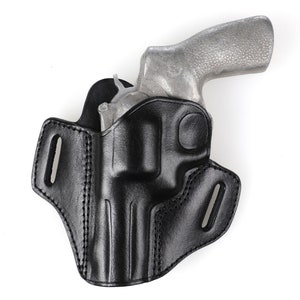 Ruger GP100Leather Open Top Belt Holster 2.5 INCH
