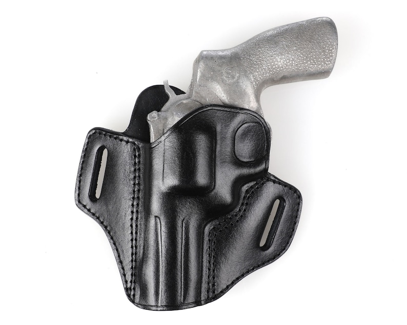 Ruger GP100Leather Open Top Belt Holster 2.5 INCH