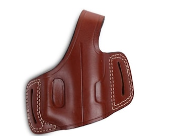 Walther P99 Holster, Hand Molded OWB Pancake Case, Custom, Leather Belt Slide Holster