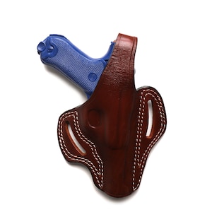 Luger P08 Parabellum Premium Leder OWB Holster Handgefertigt