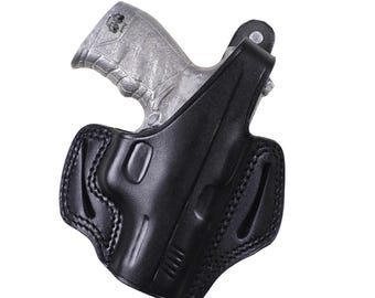 Handmade Leather OWB Pancake Holster fits Canik Mete MC9 Micro-Compact 3.18" Barrel