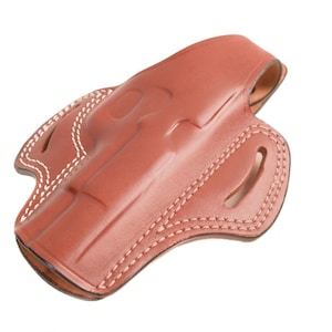 Ruger SR1911 Premium Leather OWB Holster Handcrafted Right-Left Hand Black-Brown