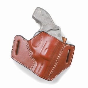 Kundenspezifische Lederholster für S & W Modell 640 J-Rahmen 2,125 Zoll Handgefertigte OWB-Revolvertasche, Premium-Vollrindleder als Tragezubehör