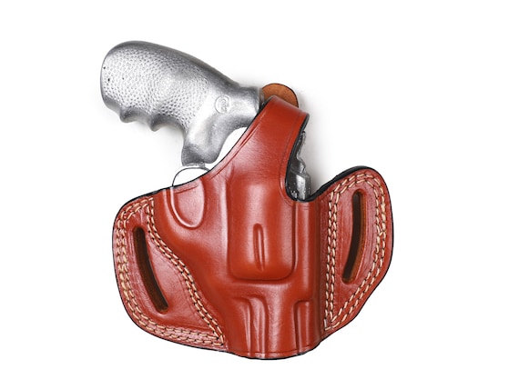 Étui Ceinture Cuir Pour Colt Python / King Cobra .357 Magnum - Porté Extérieur - Neuf