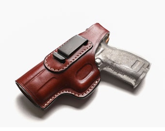 Springfield XD40 SW - 9MM - 45 ACP Compact 4 inch Premium Leather IWB Holster Handcrafted