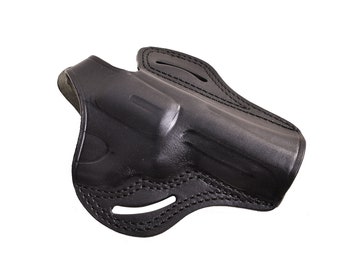 Revolver Taurus 65 Leather 357 Magnum 3-4 inch OWB Belt Holster Handcrafted