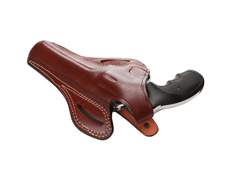Ruger GP100 Revolver 6 inch 357 Magnum Leather OWB Holster