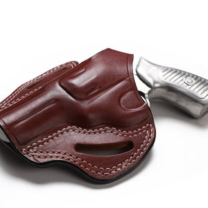 Ruger SP101 Revolver 5 Shot Leather OWB 2BBL, 3BBL, 4.20BBL Holster
